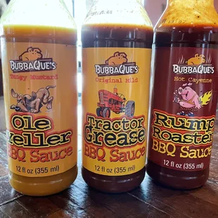 Sauces that we tried.