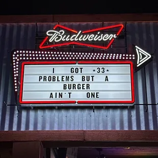 a neon sign for a restaurant