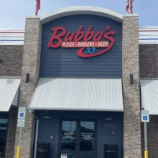 the front of the restaurant