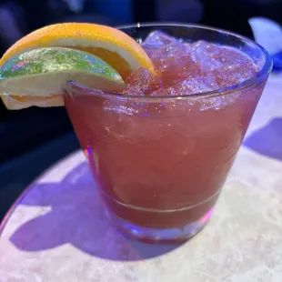 10 oz sangria flavored margarita.  $4 in the daily specials