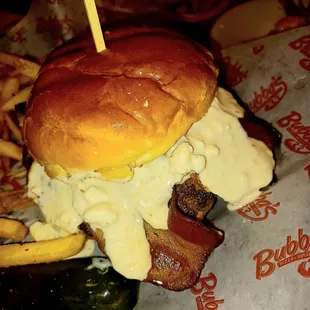 Blackened Blue burger