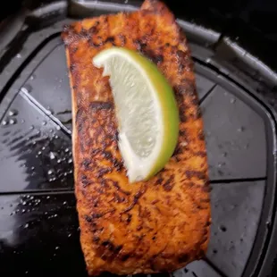 Salmon and lime