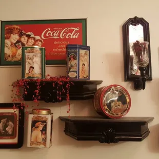 Coca-Cola decor is found in every corner of the restaurant.