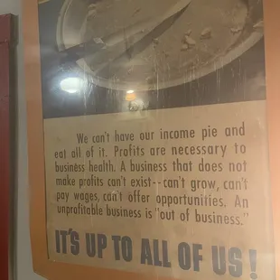 Poster on their wall