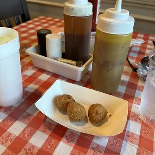 a plate of food on a table
