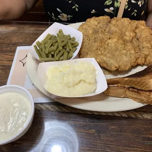 Single Chicken Fried Steak.
