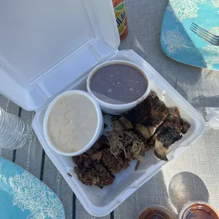 Three meat dinner