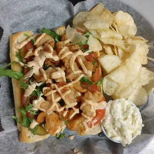 Red's Shrimp Po Boy!!! Delicious.