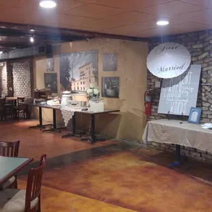 Downstairs before wedding.