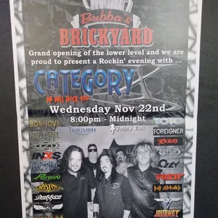 Live music by Category X!!! 11/22/17 starts at  8 pm - 12 am  No cover charge.