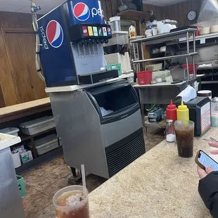 Inside cook right in front of you