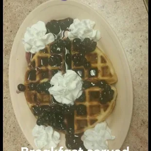 Blueberry pancakes on special!