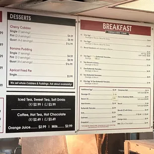 sushi and sashimi, menu
