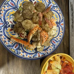 Tonight's dinner....thanks to Bubba Crab!