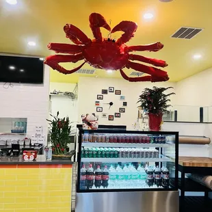 Inside the restaurant