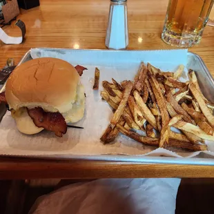 Bacon cheese burger. So yummy!