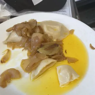 Butter and onion pierogies