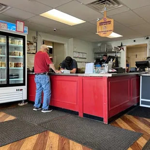 Inside the restaurant