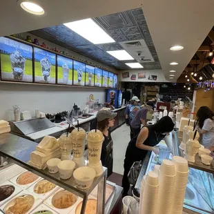 customers at the counter
