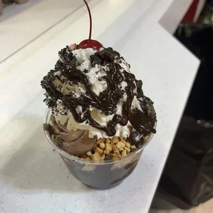 A "small" Rocky Road Sundae