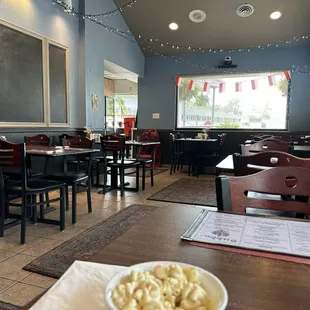 Inside dining at Bubba's.