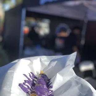 Ube lumpia at MT house farmers market