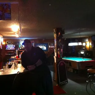 Most of the bar... 2 pool tables and 2 dart boards