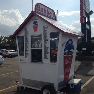 a mobile ice cream stand