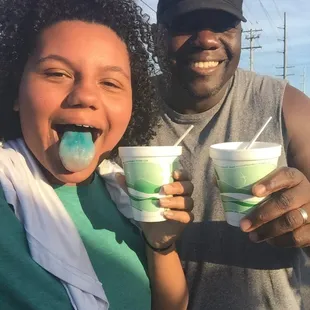 Remnants of Bubba's shaved ice! BEST SHAVED ICE OUT THERE!!!