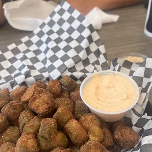 Fried okra!