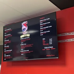 Menu inside