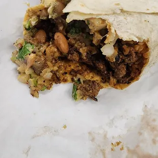 Steak burrito