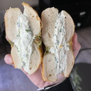 Jalapeño Cheddar w/ Chive &amp; Green Onion Schmear