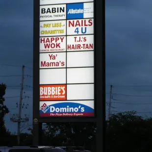 a sign for a nail salon