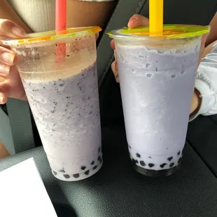 Blueberry (l) &amp; Taro (r)