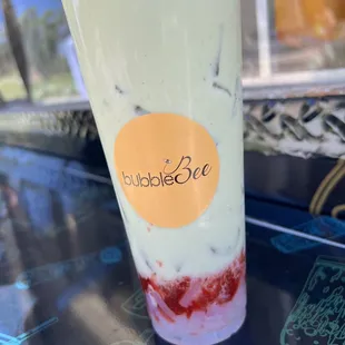 Strawberry matcha
