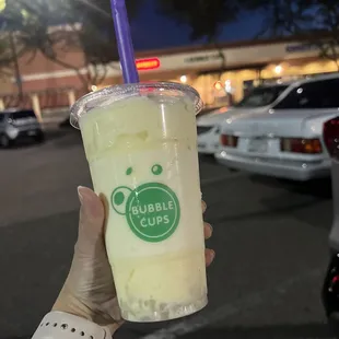 Mango Smoothie with Lychee Jelly