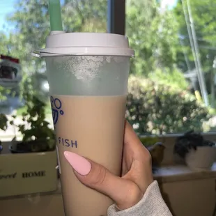 Brown sugar milk with boba