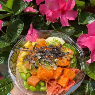 Salmon poke bowl