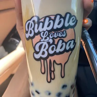 Tiger boba w/ an ounce of brown sugar