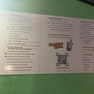 Menu 1/2