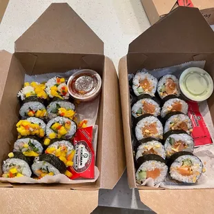 Mango shrimp and tuna roll!