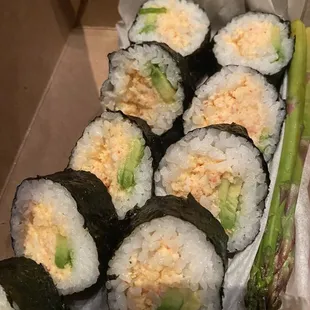 Spicy Crab roll - yum!