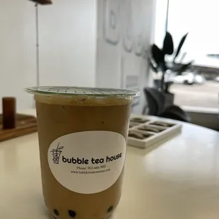 Vietnamese coffee with tapioca boba
