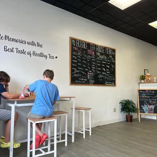 two people sitting at a table