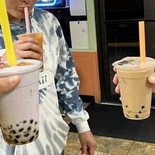 The reaction to the Thai tea