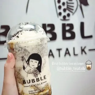 Oreo Dirty Boba Tea