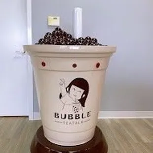a cup of bubble tea