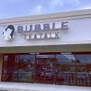 the front of bubble tea talk