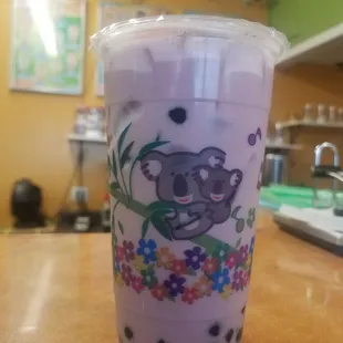 Blueberry Milk Tea Boba